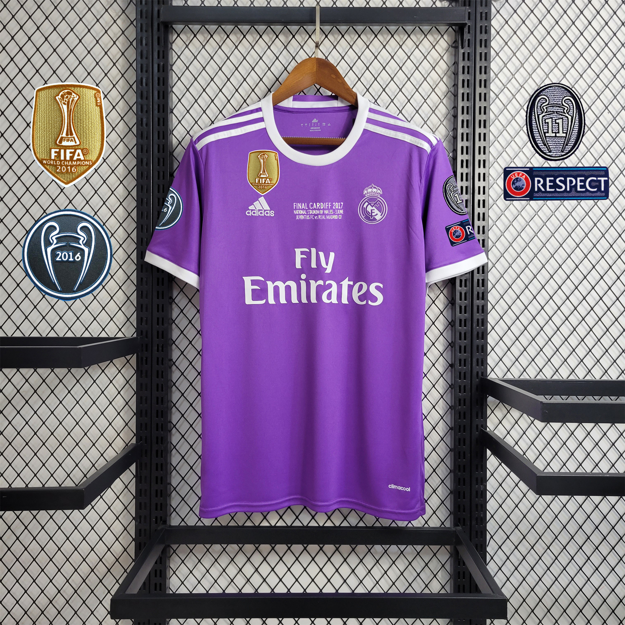 Real Madrid Retro 16-17 Away Jersey - Champions League Final Version